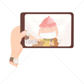 Boy taking a selfie Boy taking a selfie