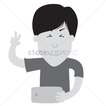 Boy taking selfie Boy taking selfie