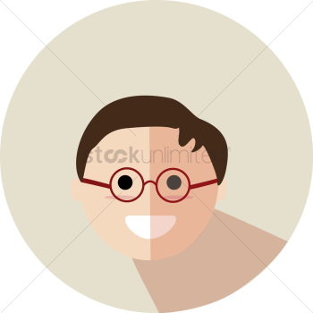 Boy wearing glasses