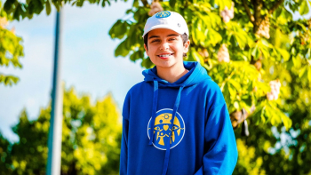Boy Wearing Pullover Hoodie Boy Wearing Pullover Hoodie