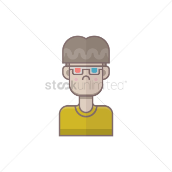 Boy with 3d glasses Boy with 3d glasses