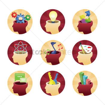 Brain concept icons Brain concept icons