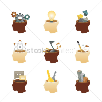 Brain concept icons Brain concept icons