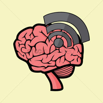 Brain connectivity concept Brain connectivity concept