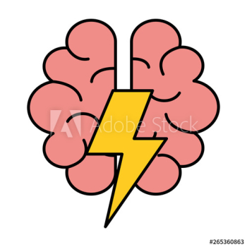brain human organ with ray power