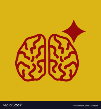 Brain stroke vector image Brain stroke vector image
