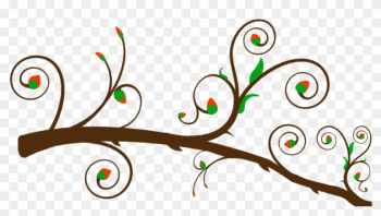 Branch Clipart Horizontal Branch - Tree Branch Vector Png