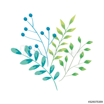 branches with leafs nature ecology design branches with leafs nature ecology design