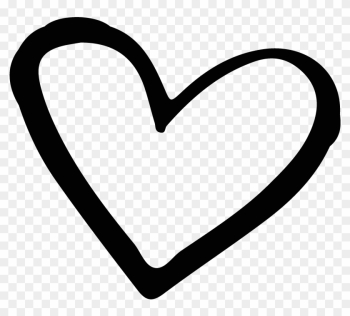 Brand Black And White Heart - Black Hand Drawn Heart Brand Black And White Heart - Black Hand Drawn Heart