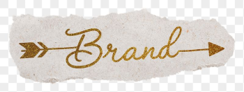 Brand word png, gold glittery | Free PNG - rawpixel