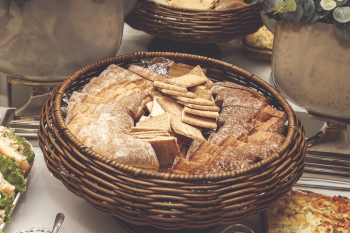 Bread In Brown Wicker Basket Bread In Brown Wicker Basket