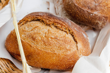 Bread on Wicker Basket Bread on Wicker Basket