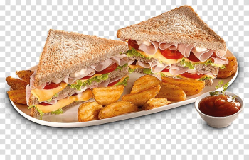 Breakfast sandwich Toast Ham and cheese sandwich Fast food, club sandwich transparent background PNG clipart