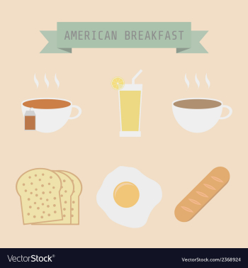 Breakfast vector image Breakfast vector image