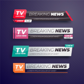Breaking news banners Free Vector Breaking news banners Free Vector