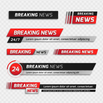 Breaking news banners Free Vector Breaking news banners Free Vector