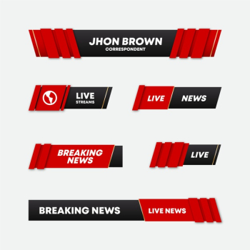 Breaking news banners style Free Vector Breaking news banners style Free Vector