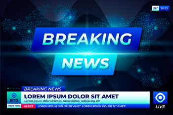 Breaking news television concept Free Vector Breaking news television concept Free Vector