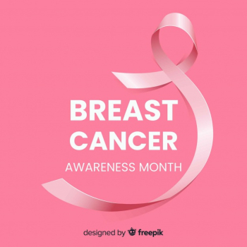 Breast cancer awareness enclose ribbon background Breast cancer awareness enclose ribbon background
