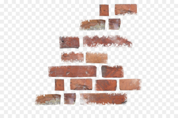 Brick Wall - Broken red bricks Brick Wall - Broken red bricks