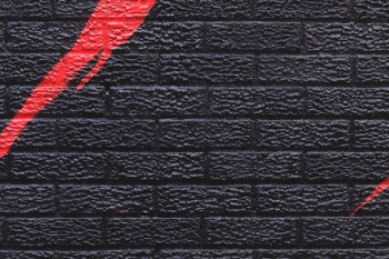 Brick Wall With Graphic Street Art Brick Wall With Graphic Street Art