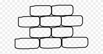 Brick Wall With No Words Clip Art At Clker Com Vector - Bricks Clipart Black And White