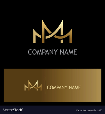 Bridge connect gold logo vector image Bridge connect gold logo vector image
