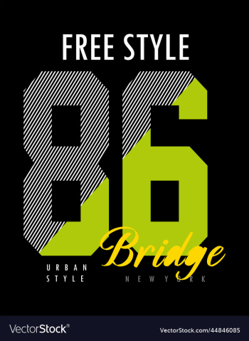 bridge typography for t shirt design premium