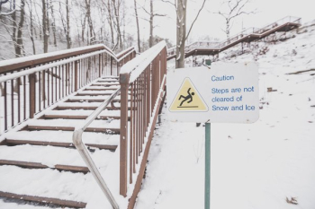 Bridge With Ice Caution Sign Bridge With Ice Caution Sign