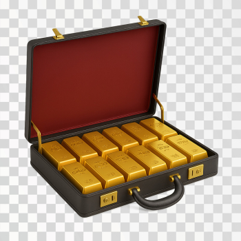 Briefcase Full of Gold Bars Briefcase Full of Gold Bars