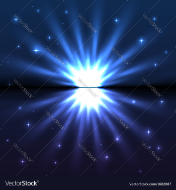 Bright blue explode vector image Bright blue explode vector image
