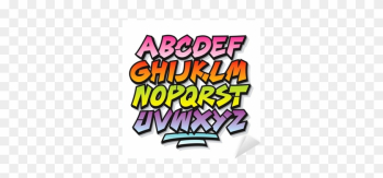 Bright Cartoon Comic Graffiti Doodle Font Alphabet - Illustration Bright Cartoon Comic Graffiti Doodle Font Alphabet - Illustration