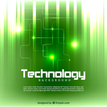 Bright green technology background Bright green technology background