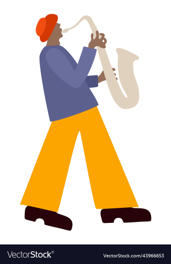 bright isolated of saxophonist bright isolated of saxophonist
