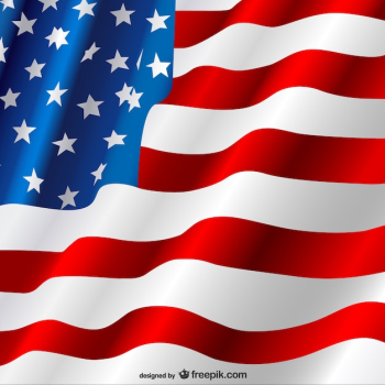 Bright USA flag Bright USA flag