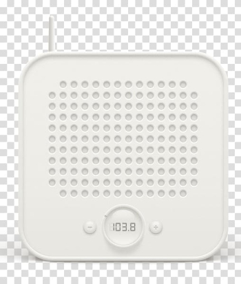 Broadcasting Radio Icon, White square Radio transparent background PNG clipart