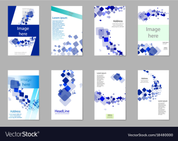 Brochure design template flyers report business vector image Brochure design template flyers report business vector image