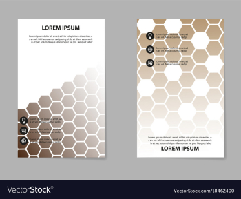 Brochure design template flyers report for vector image Brochure design template flyers report for vector image