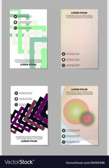 Brochure design template flyers report for vector image Brochure design template flyers report for vector image