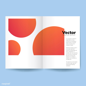 Brochure design template mockup vector | Free stock vector - 496440