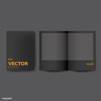 Brochure design template mockup vector | Free stock vector - 496445