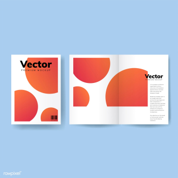 Brochure design template mockup vector | Free stock vector - 496454