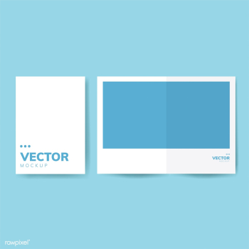 Brochure design template mockup vector | Free stock vector - 496504