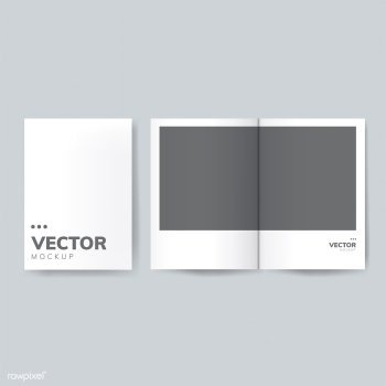 Brochure design template mockup vector | Free stock vector - 496514