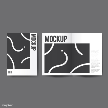 Brochure design template mockup vector | Free stock vector - 496530