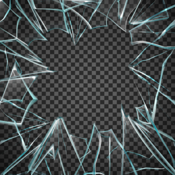 Broken glass frame Broken glass frame