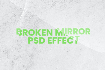 Broken mirror PSD effect mockup psd with gray… | Free stock illustration | High Resolution graphic