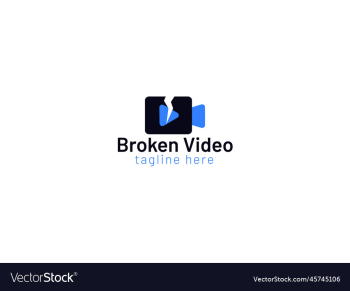 broken video logo design - video logo design broken video logo design - video logo design