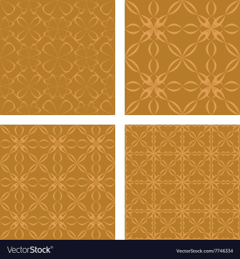 Bronze color seamless pattern background set vector image Bronze color seamless pattern background set vector image