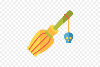 Broom Magic Clip art - Cartoon magic broom and skull Broom Magic Clip art - Cartoon magic broom and skull